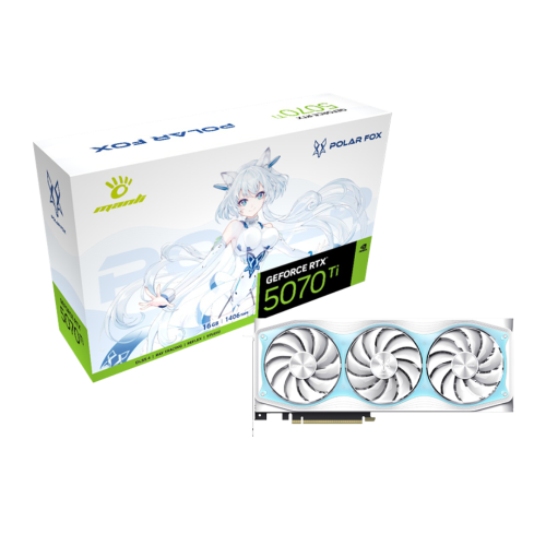 Manli Polar Fox GeForce RTX 5070 Ti OC 16GB GDDR7 Graphice Card Manli Polar Fox GeForce RTX 5070 Ti OC 16GB GDDR7 Graphice Card