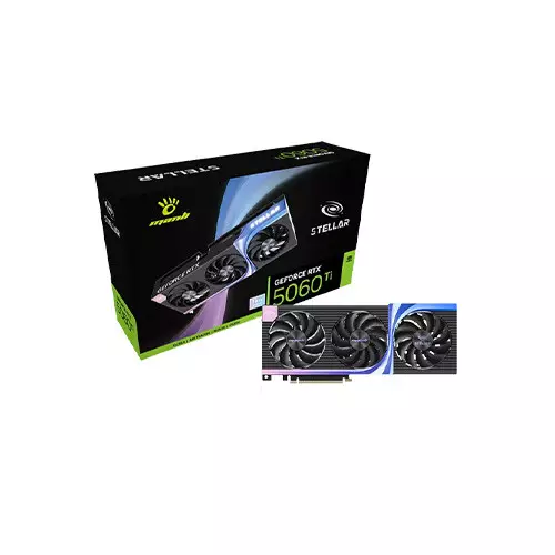 Manli Black Stellar GeForce RTX 5060 Ti OC 16GB GDDR7 Graphics Card