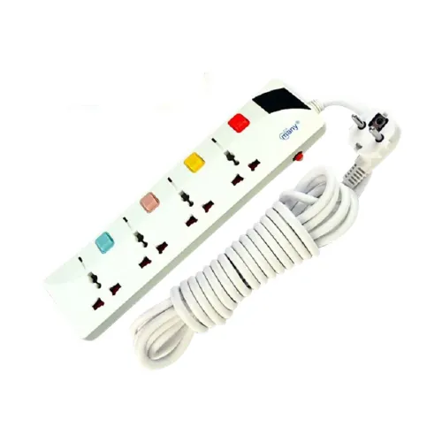 Many 2 Pin 4 Port White 3M Power Strip