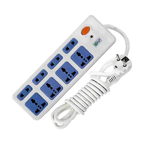 Many 2 Pin 8 Port (2 Pin 4 Port, 3 Pin 4 Port) White 3M Power Strip