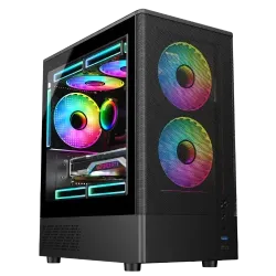 MaxGreen 310 Mid-Tower M-ATX Gaming Casing With Built-in 200W Power Supply