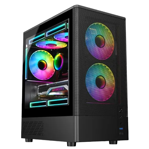 MaxGreen 310 Mid-Tower M-ATX Gaming Casing With Built-in 200W Power Supply