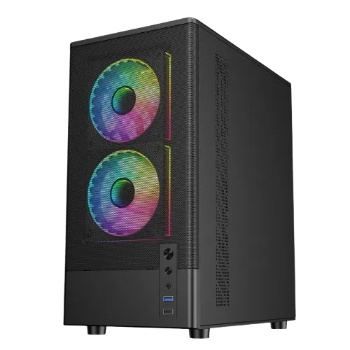 MaxGreen 310 Mid-Tower M-ATX Gaming Casing With Built-in 200W Power Supply