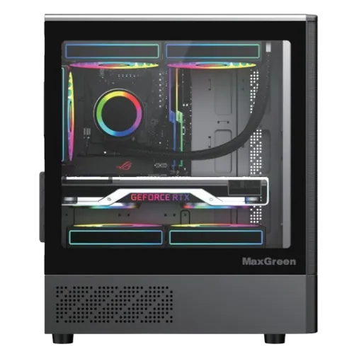 MaxGreen 310 Mid-Tower M-ATX Gaming Casing With Built-in 200W Power Supply