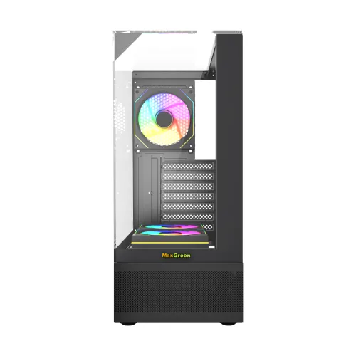 MaxGreen 190-1 Mid-Tower ATX Casing With 3x MaxGreen M57 ARGB Fan