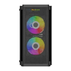 MaxGreen 5510-Mesh Mid-Tower M-ATX Gaming Case with PSU