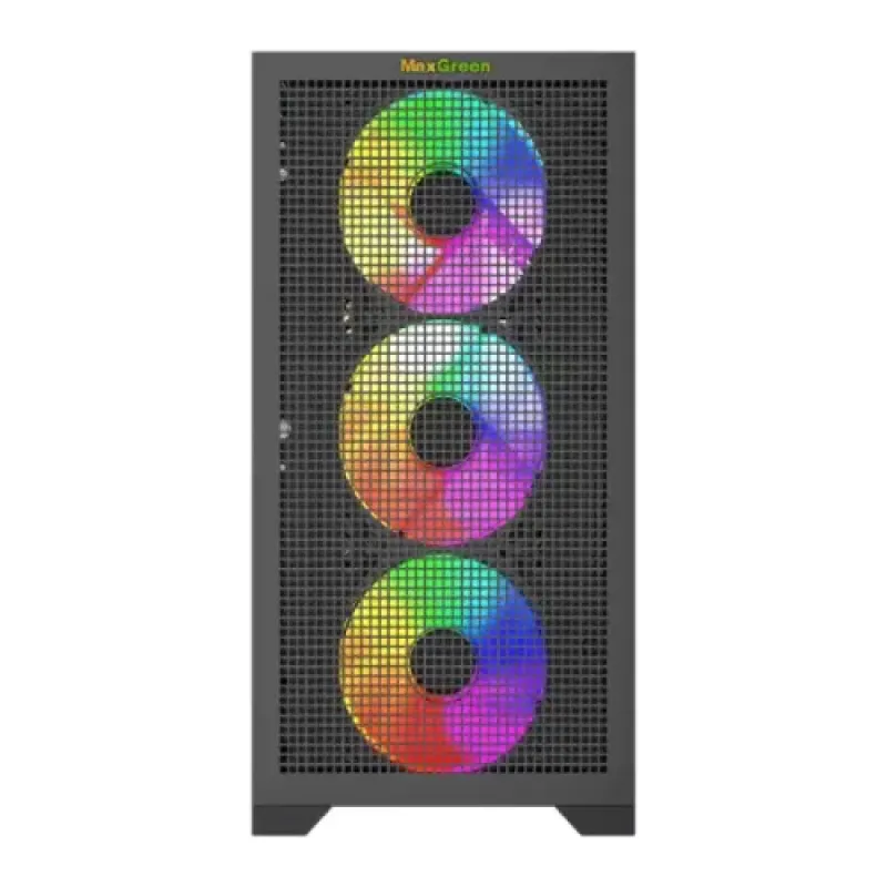 MaxGreen A9 Mid-Tower M-ATX Gaming Case