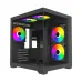 MaxGreen E275-S02 ARGB M-ATX Mid-Tower Gaming Casing With 5x ARGB Fan