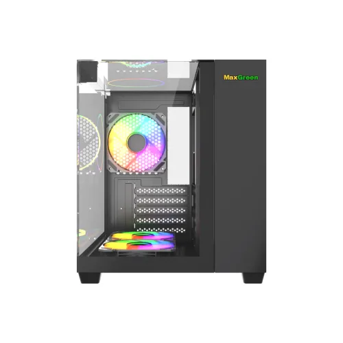 MaxGreen S275-33 Mid-Tower M-ATX Casing With 3x MaxGreen M59 ARGB Fan