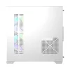 MaxGreen Bright Wave F7 Mid Tower M-ATX Gaming Casing With 7x ARGB Fan (White)