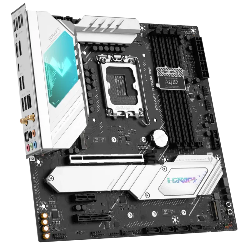 Maxsun ICraft B760M Wi-Fi 6E DDR5 Micro-ATX Gaming Motherboard