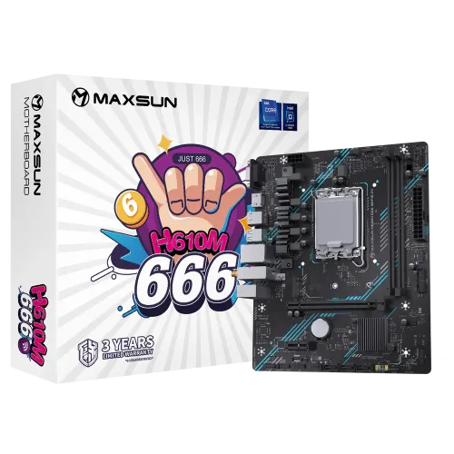 MAXSUN MS-H610M INTEL 666 WIFI6 M-ATX D5 Motherboard