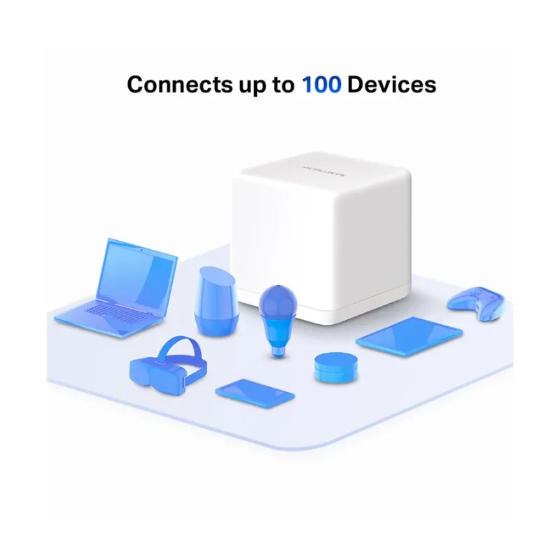 Mercusys HALO H30G AC1300 Mbps Gigabit Dual-Band Wi-Fi 5 Mesh Router (2-Pack)