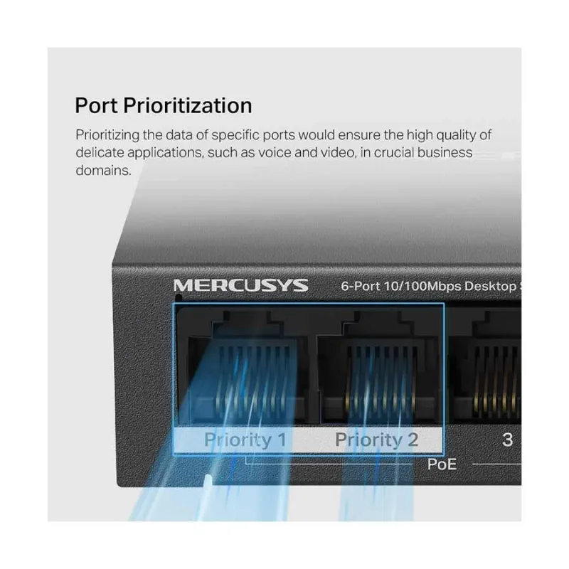 Mercusys MS106LP 6-Port Desktop Switch