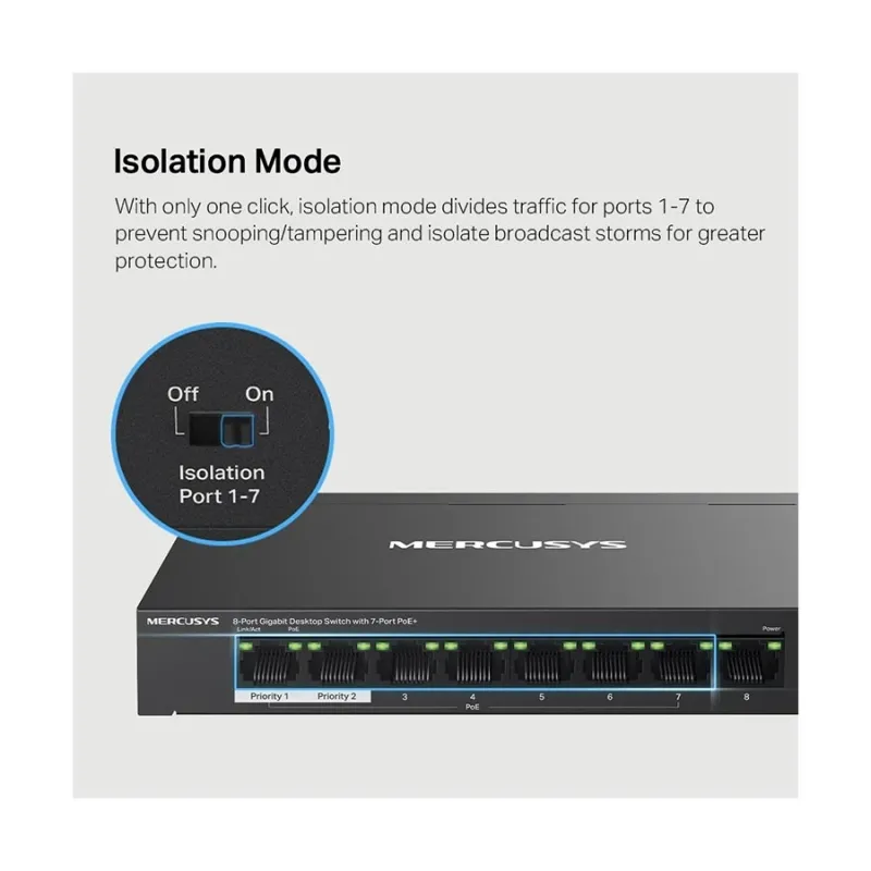 Mercusys MS108GP 8-Port Desktop Switch