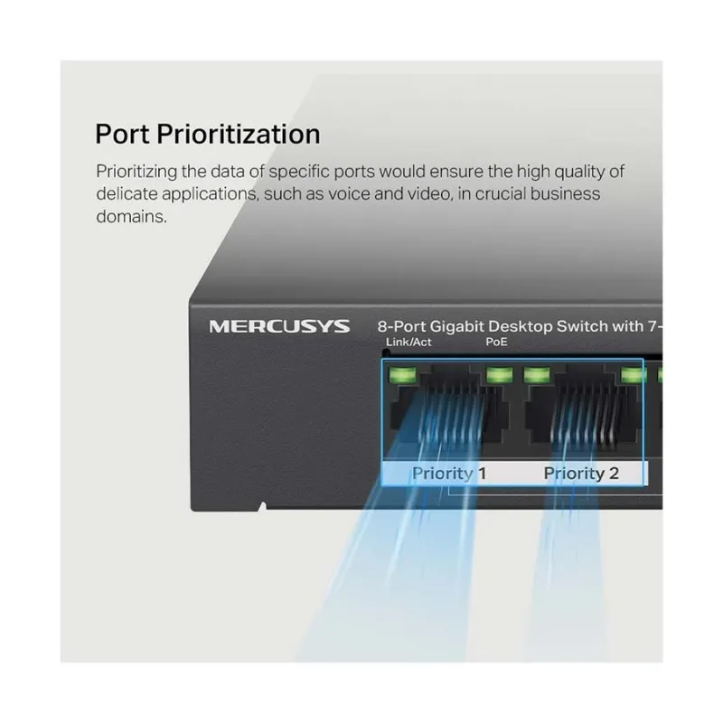 Mercusys MS108GP 8-Port Desktop Switch