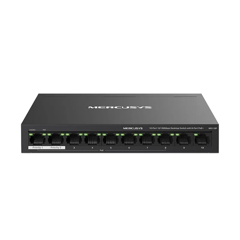Mercusys MS110P 10-Port Unmanaged Desktop Switch
