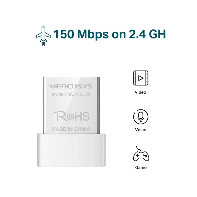 Mercusys MW150US N150 Wireless Nano USB Adapter