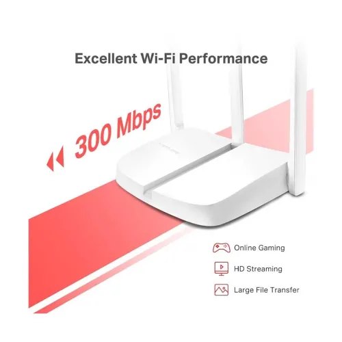 Mercusys MW306R 300 Mbps Multi-Mode Ethernet single-band Wi-Fi Router