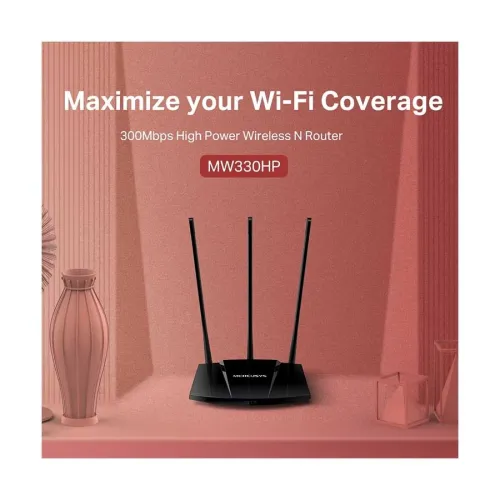 Mercusys MW330HP 300Mbps High Power Wireless N Router (3 Antenna)