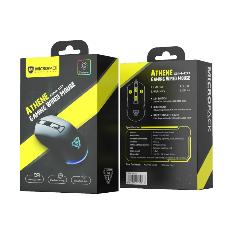Micropack GM-01 Athene RGB Gaming Mouse