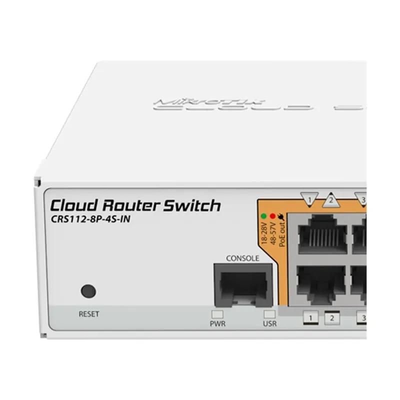 Mikrotik CRS112-8P-4S-IN 12 Port (8 Port Gigabit + 4 Port SFP) Smart Router Switch