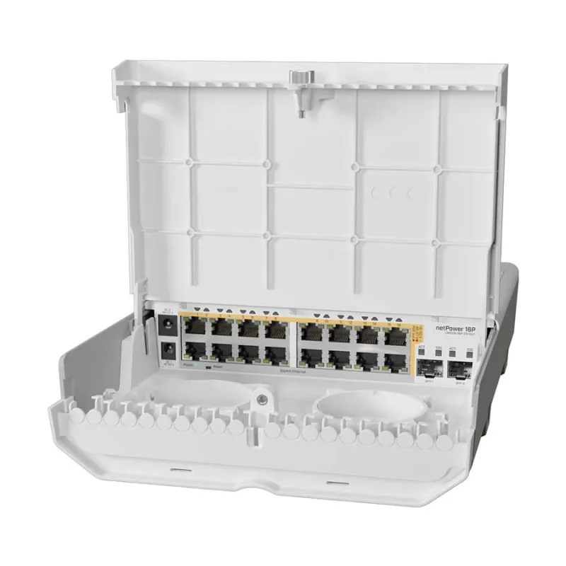 Mikrotik CRS318-16P-2S+OUT 18 Port (16 Port Gigabit PoE-Out + 2 Port SFP+) Router Switch