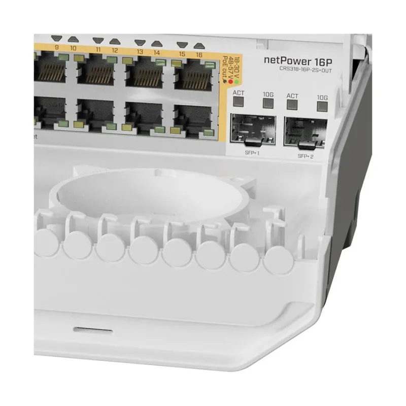 Mikrotik CRS318-16P-2S+OUT 18 Port (16 Port Gigabit PoE-Out + 2 Port SFP+) Router Switch