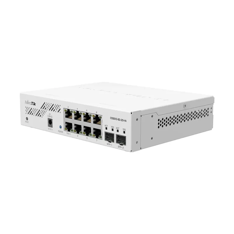 Mikrotik CSS610-8G-2S+IN 10 Port (8 Port Gigabit + 2 Port SFP+) Managed Smart Cloud Switch