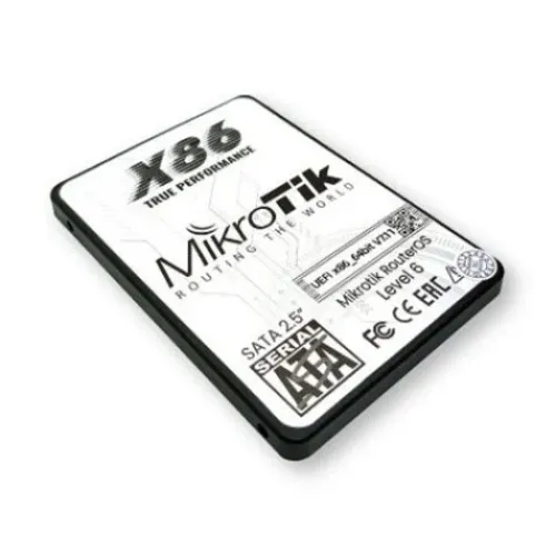 MikroTik 2.5in SATA 128GB SSD UEFI x86 RouterOS 64bit License (Pre-Install) Level 6