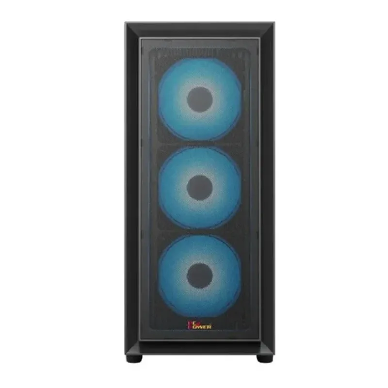 PC Power Crystal Mesh V3 BK ATX Desktop Gaming Casing