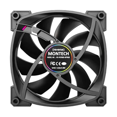 Montech RX120 PWM ARGB 120mm (1xFAN) Black Casing Cooling Fan