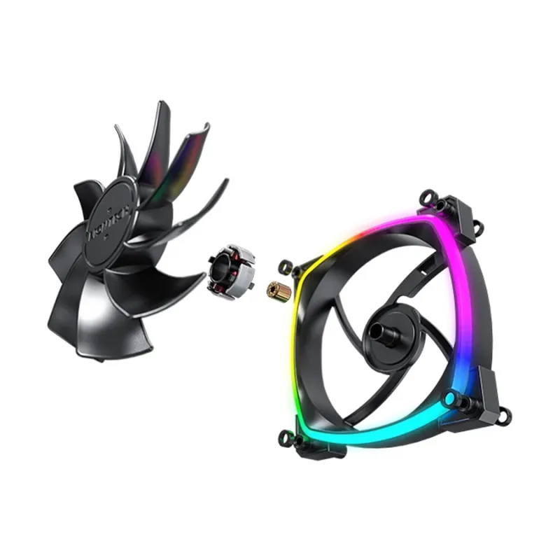 Montech RX120 PWM ARGB 120mm (1xFAN) Black Casing Cooling Fan