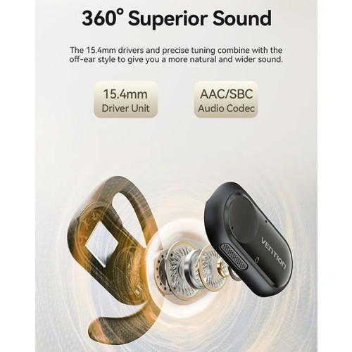 VENTION NBPB0 OpenBeat O11 Wireless Bluetooth Open Ear Headphones VENTION NBPB0 OpenBeat O11 Wireless Bluetooth Open Ear Headphones