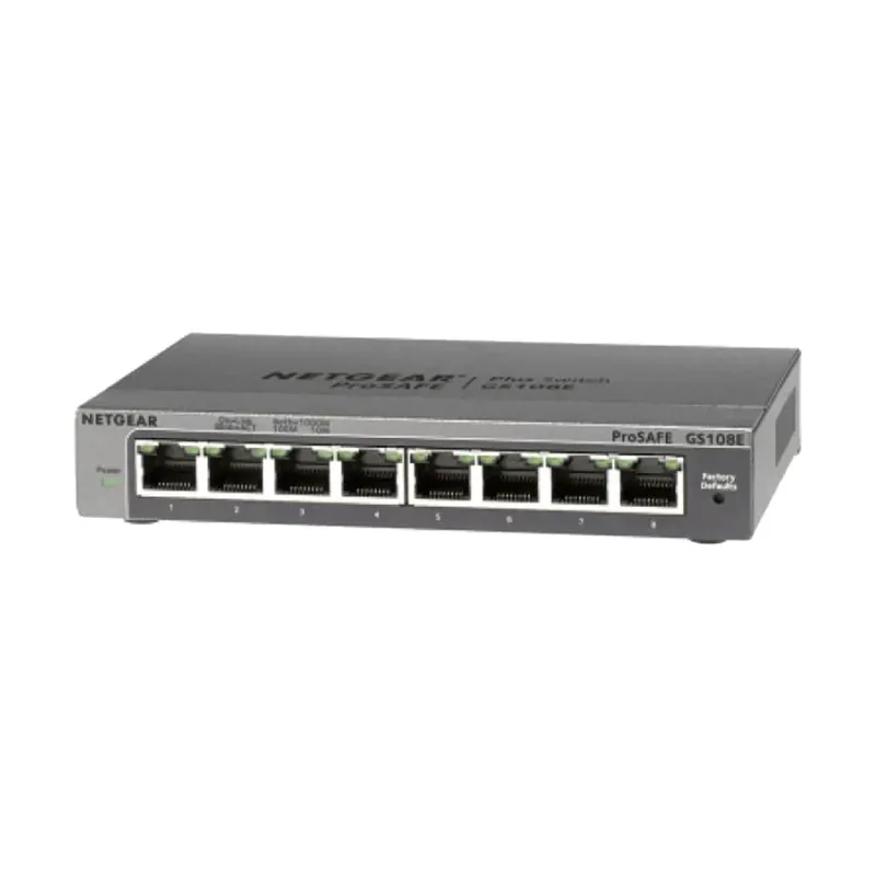 Netgear GS108E 8-Port Gigabit Plus Managed Desktop Switch