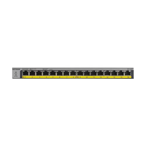 Netgear GS116LP 16-Port Gigabit Ethernet Rackmount Unmanaged PoE/PoE+ Switch