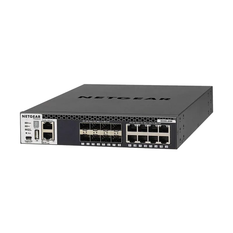 Netgear M4300-8X8F (XSM4316S) 16-Port ProSAFE 10-Gigabit Stackable Managed Switch with 8-Port ProSafe 10-Gigabit Fiber & 8-Port 10-Gigabit L3 SFP+