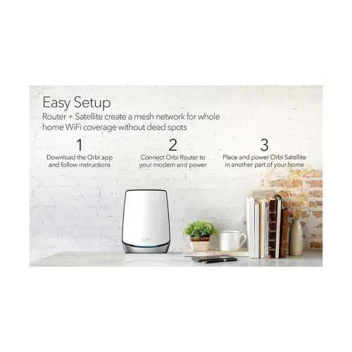 Netgear Orbi RBK852 AX6000 Mbps Gigabit Tri-band Wi-Fi System Network Router