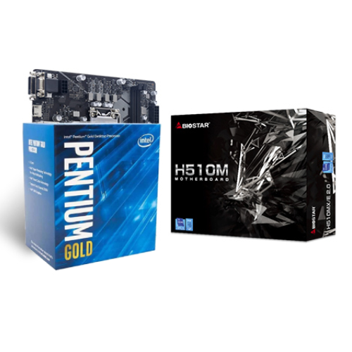 Intel Pentium Gold G6400 with Biostar H510MX/E Motherboard Combo