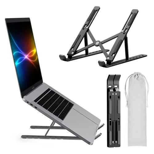 Adjustable & Foldable 10 to 17.5 6 Angles Travel Laptop Stand (10810)