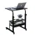 Height Adjustable Movable Laptop Desk with Storage Shelf