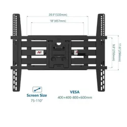 North Bayou SP5 Full Motion 50"-90" Lcd Led Tv Wall Mount