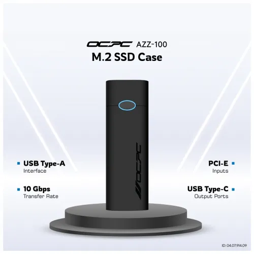 OCPC AZZ-100 M.2 SSD Enclosure Case