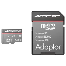 OCPC PRO-X U1 C10 64GB MICROSDXC CARD