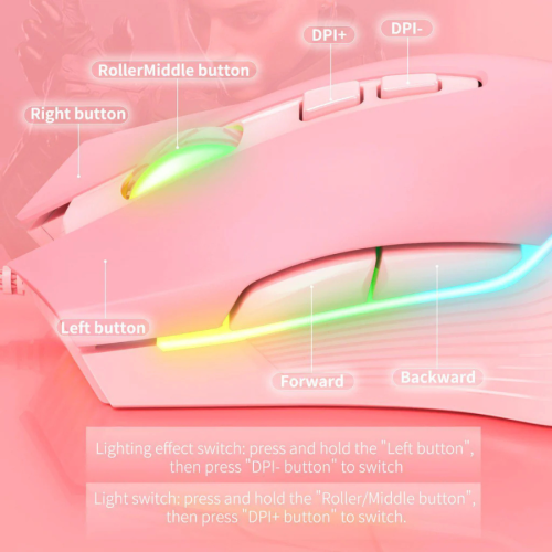 ONIKUMA CW905 6400 DPI Wired Gaming Mouse