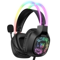 ONIKUMA X22 Cool RGB Dynamic Light Wired Gaming Headset