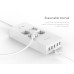 ORICO HPC-4A5U-V1-EU 4 AC Outlet Surge Protector with 5 USB Charging Port Smart Power Strip
