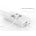 ORICO HPC-4A5U-V1-EU 4 AC Outlet Surge Protector with 5 USB Charging Port Smart Power Strip