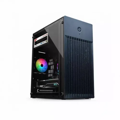 OVO J618 B RGB Micro Mesh Gaming Casing Black