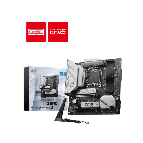 MSI B760M PROJECT ZERO LGA 1700 I DDR5 MATX Motherboards